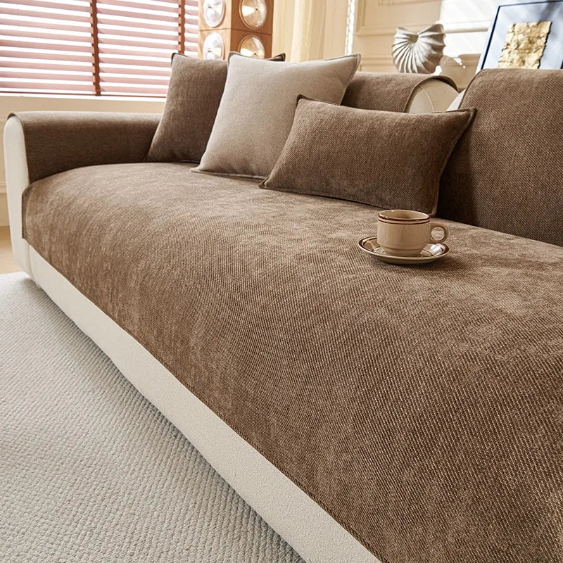 TwillEase – Minimalist Anti-Slip Sofa Cover