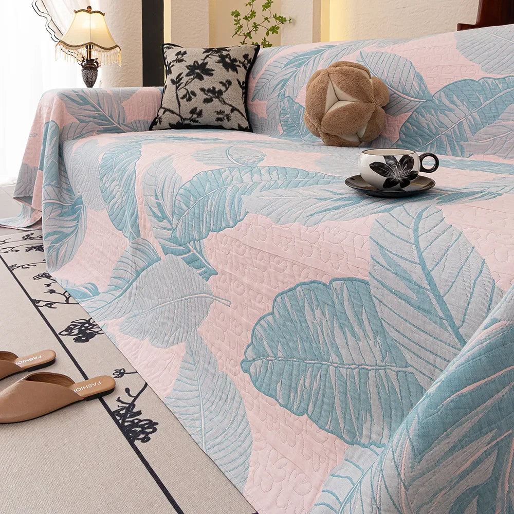 Natural Touch Sofa Cover - Printed Design