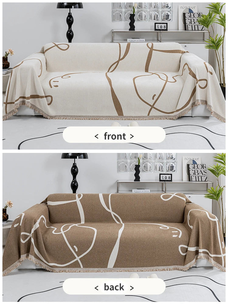 Urban Lines – Geometric Sofa Cover - Multi Purpose Use