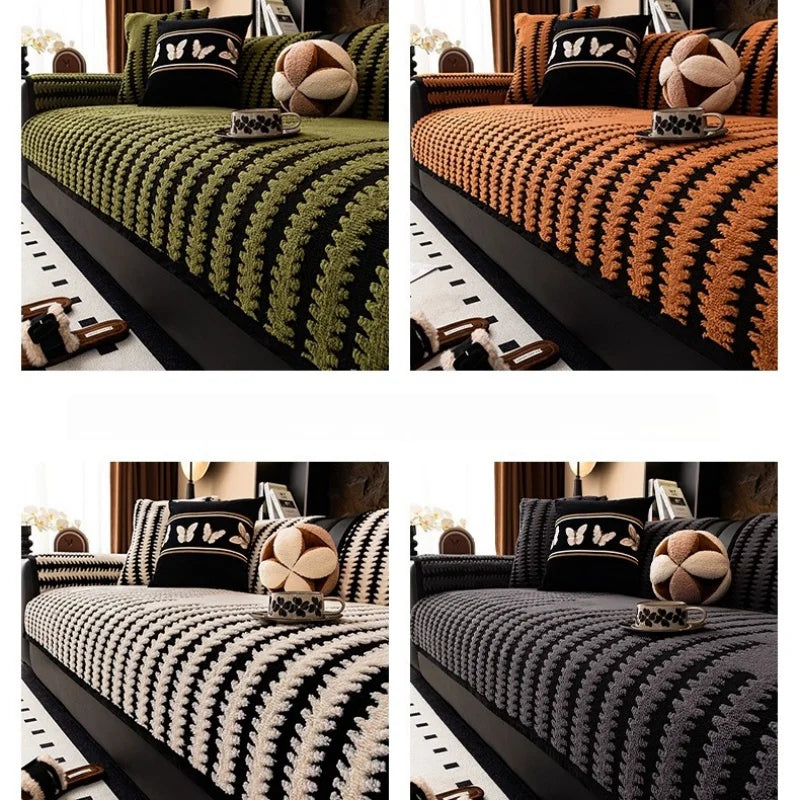 TuftWarm – Fleece Anti-Slip Sofa Cover