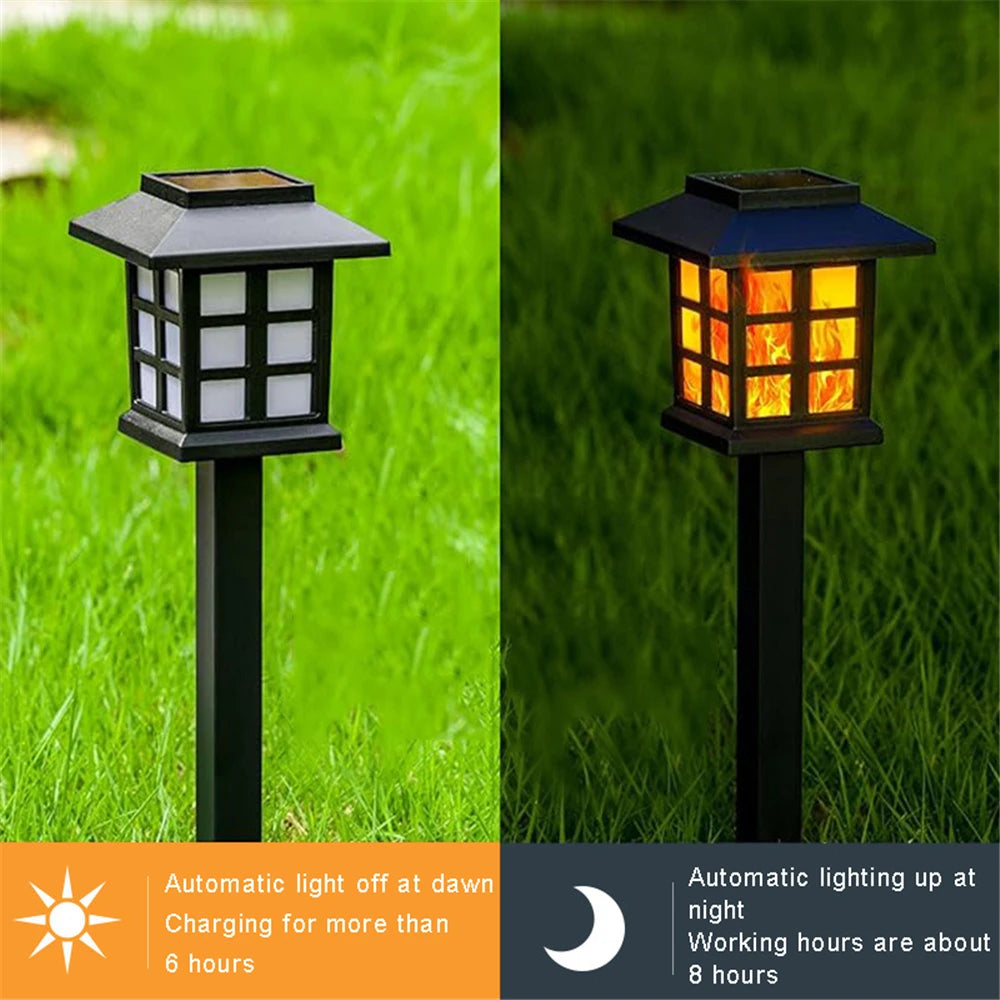 FlameGlow Solar Torch Lights