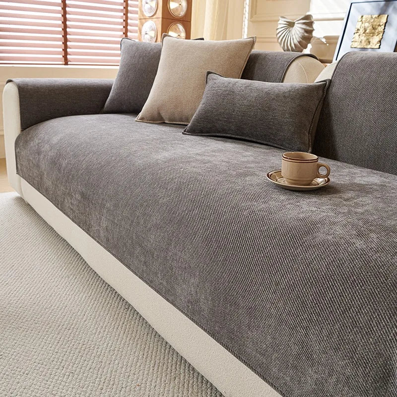 TwillEase – Minimalist Anti-Slip Sofa Cover