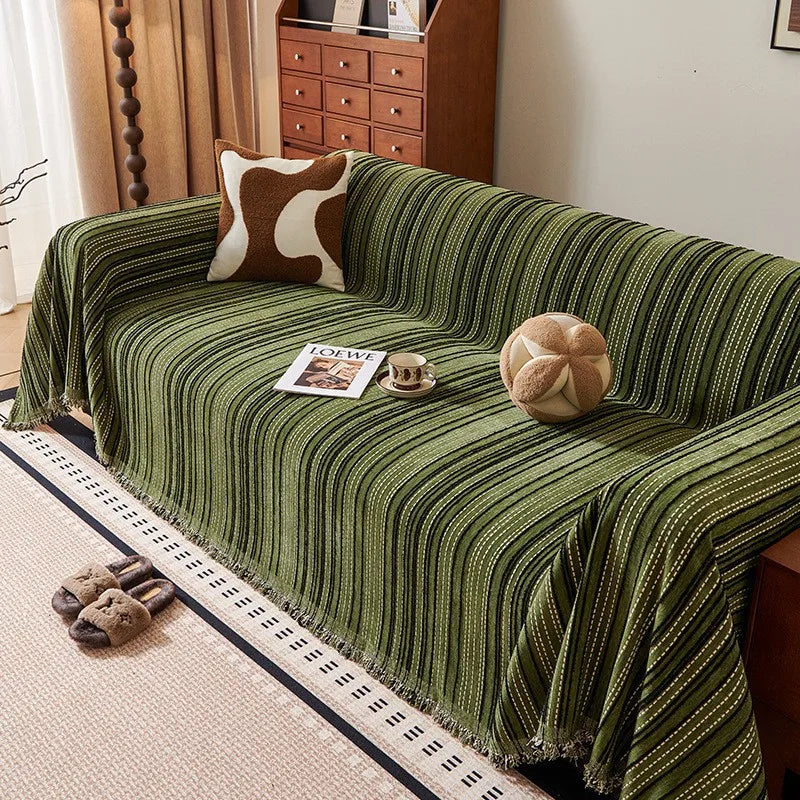 Evergreen Solid Chenille Sofa Cover