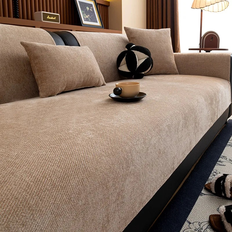 TwillEase – Minimalist Anti-Slip Sofa Cover