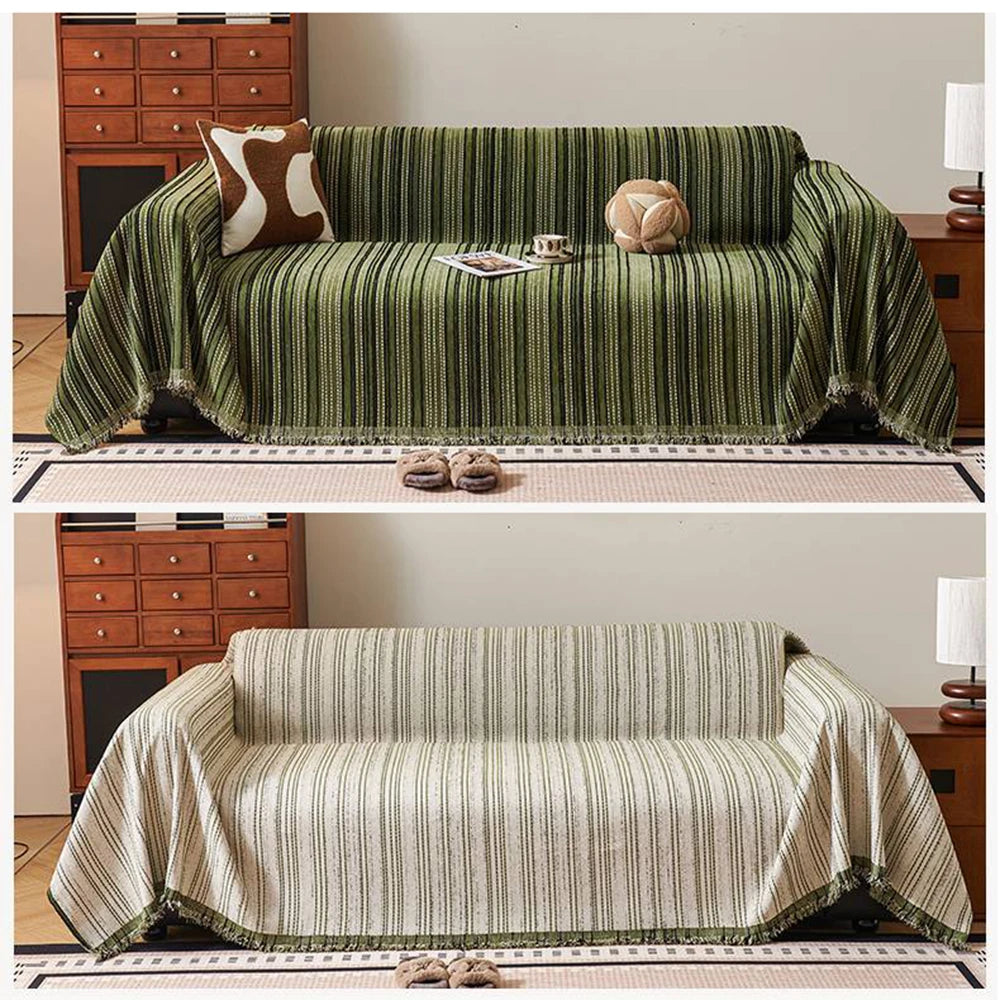 Evergreen Solid Chenille Sofa Cover