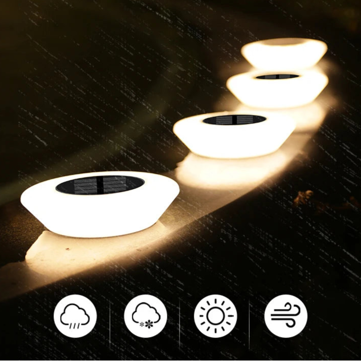LumaTerra Solar Ground Lights – 4 Pack
