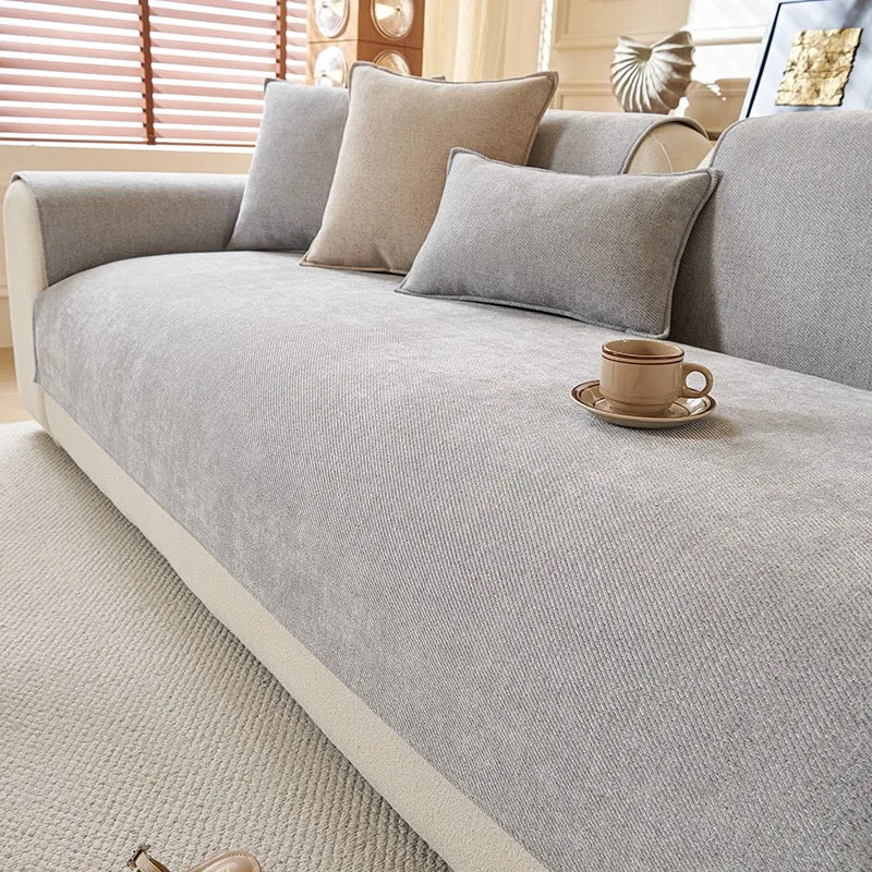 TwillEase – Minimalist Anti-Slip Sofa Cover