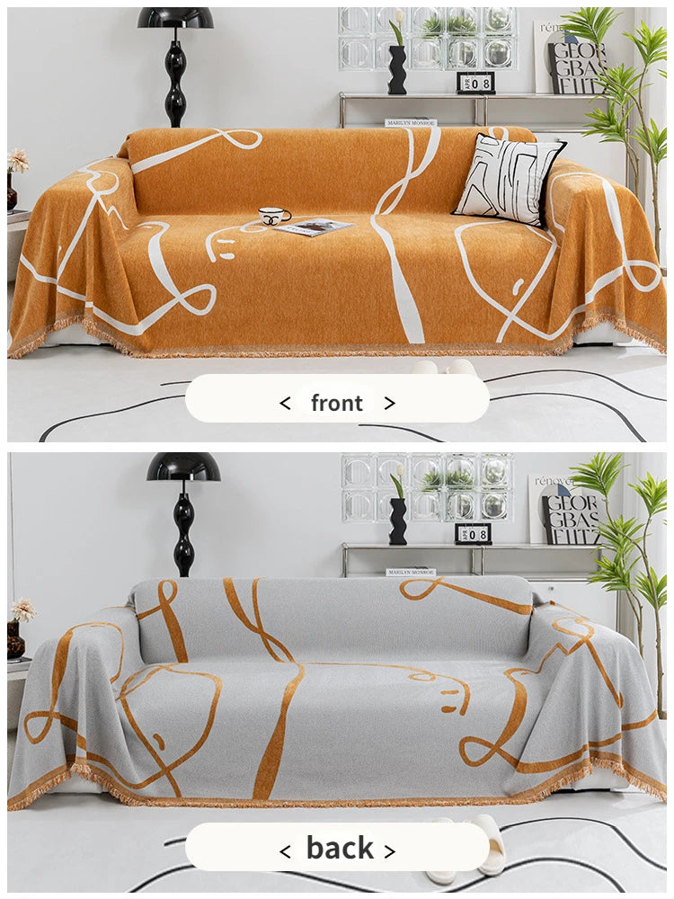 Urban Lines – Geometric Sofa Cover - Multi Purpose Use