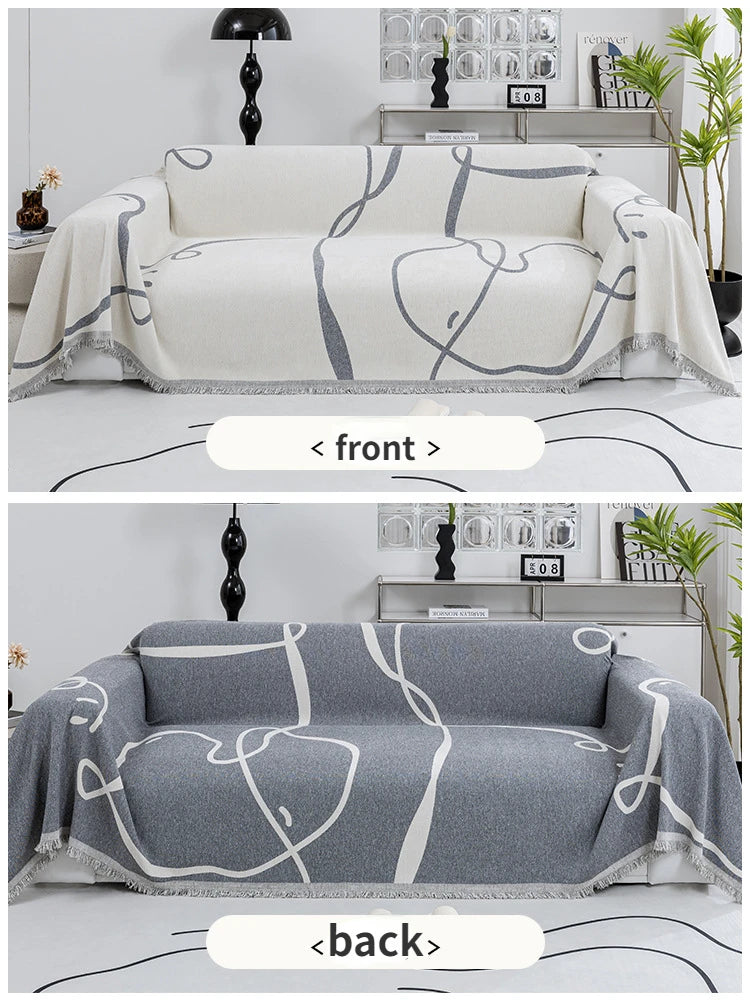 Urban Lines – Geometric Sofa Cover - Multi Purpose Use