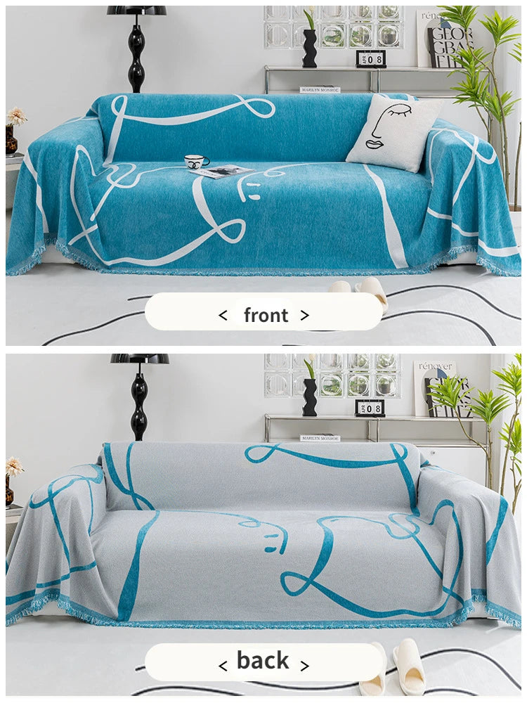 Urban Lines – Geometric Sofa Cover - Multi Purpose Use