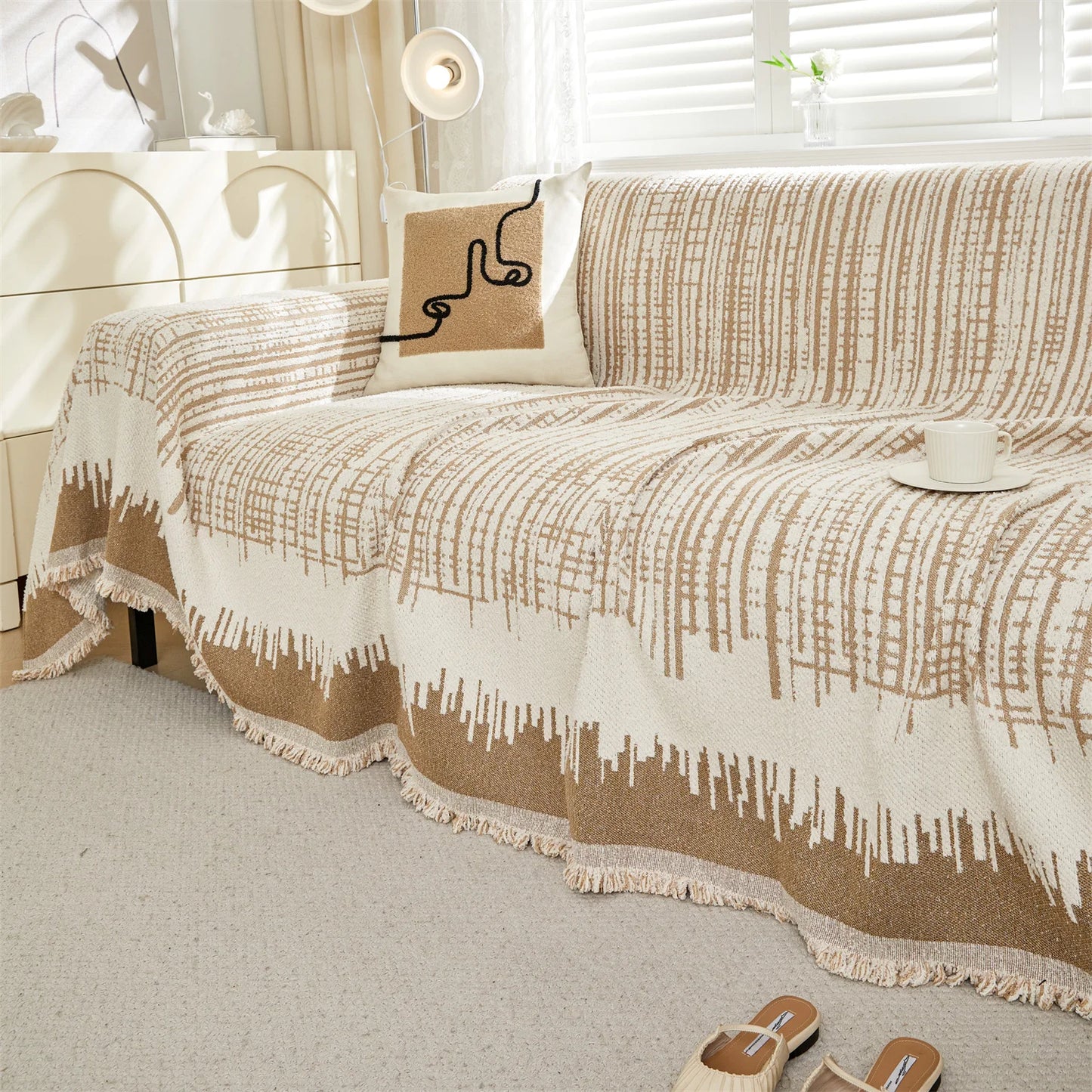 WarmLine Fluffy Sofa Cover