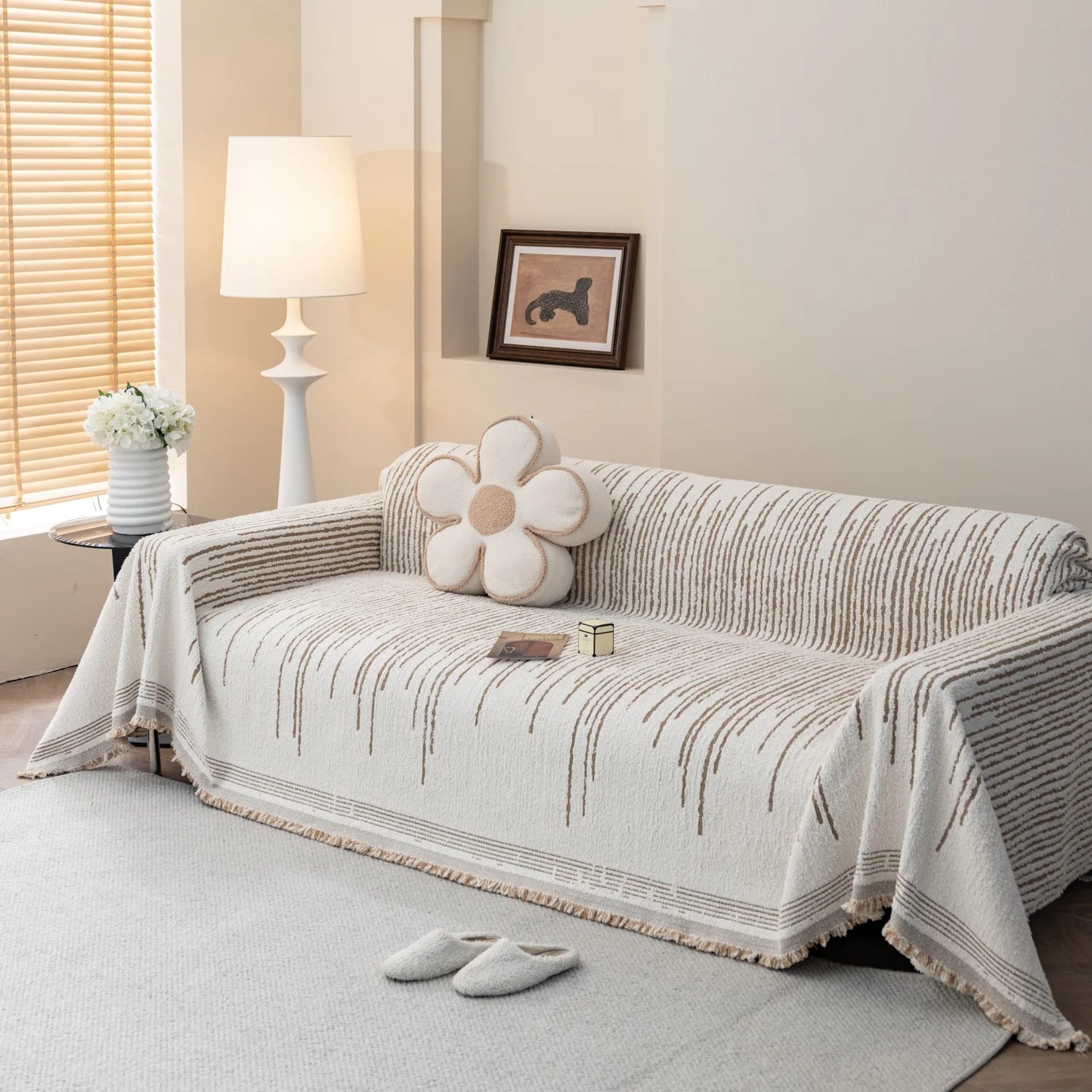 WarmLine Fluffy Sofa Cover