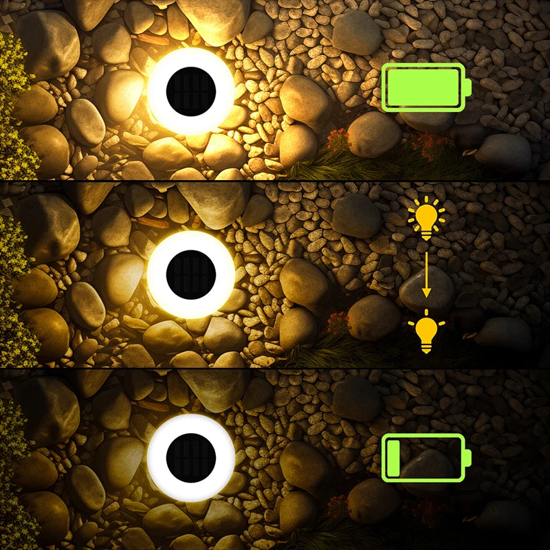 LumaTerra Solar Ground Lights – 4 Pack