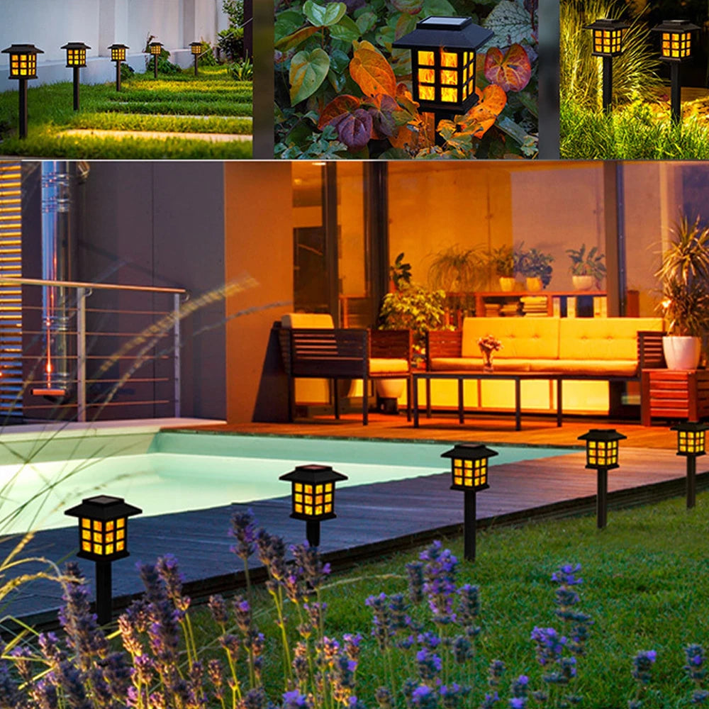 FlameGlow Solar Torch Lights