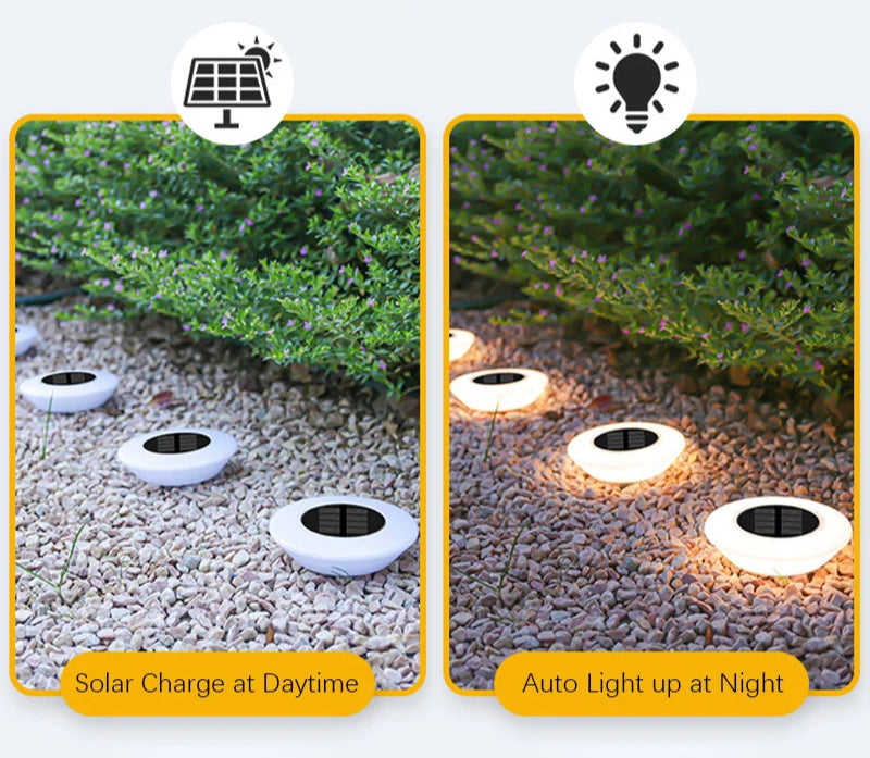 LumaTerra Solar Ground Lights – 4 Pack