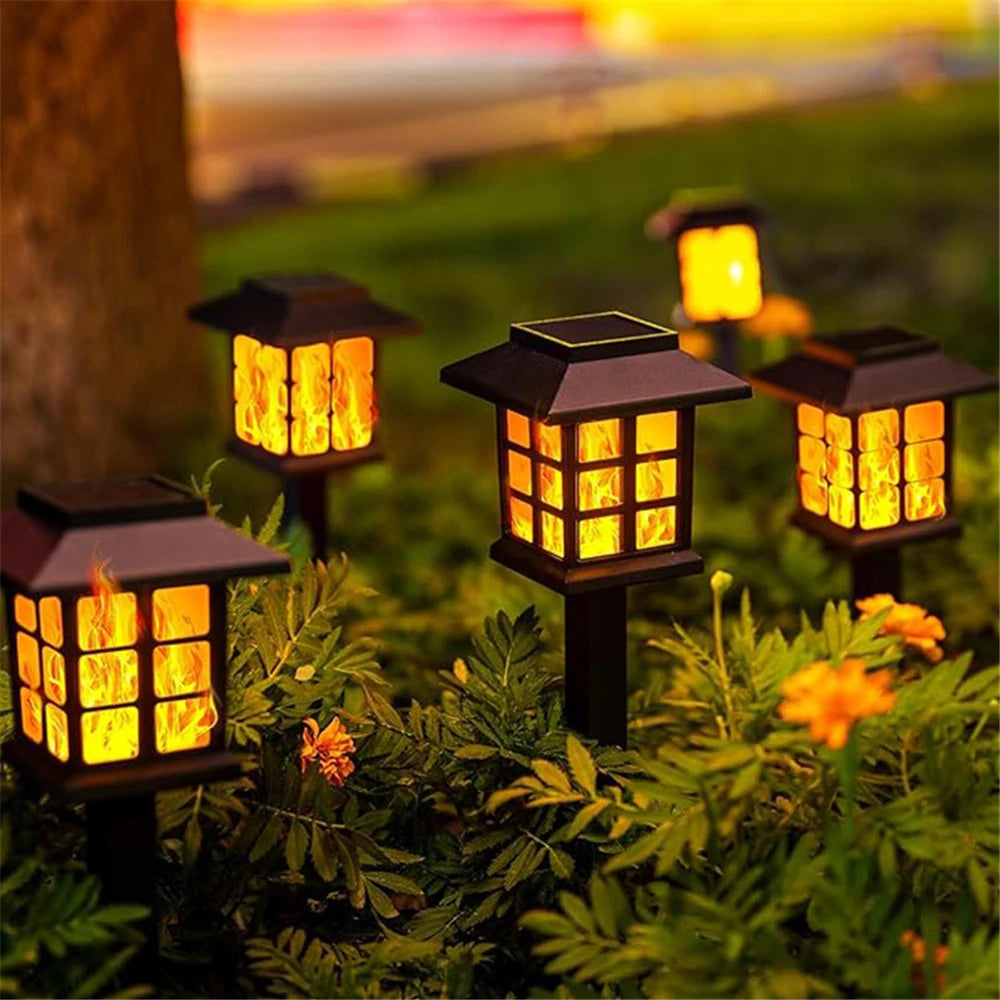 FlameGlow Solar Torch Lights