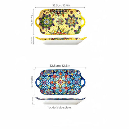 Bohemian style ceramic with handle