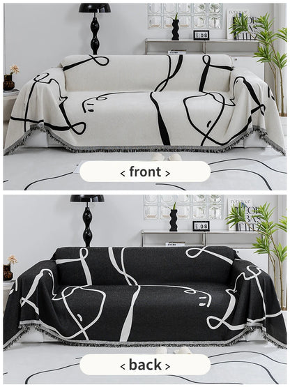 Urban Lines – Geometric Sofa Cover - Multi Purpose Use