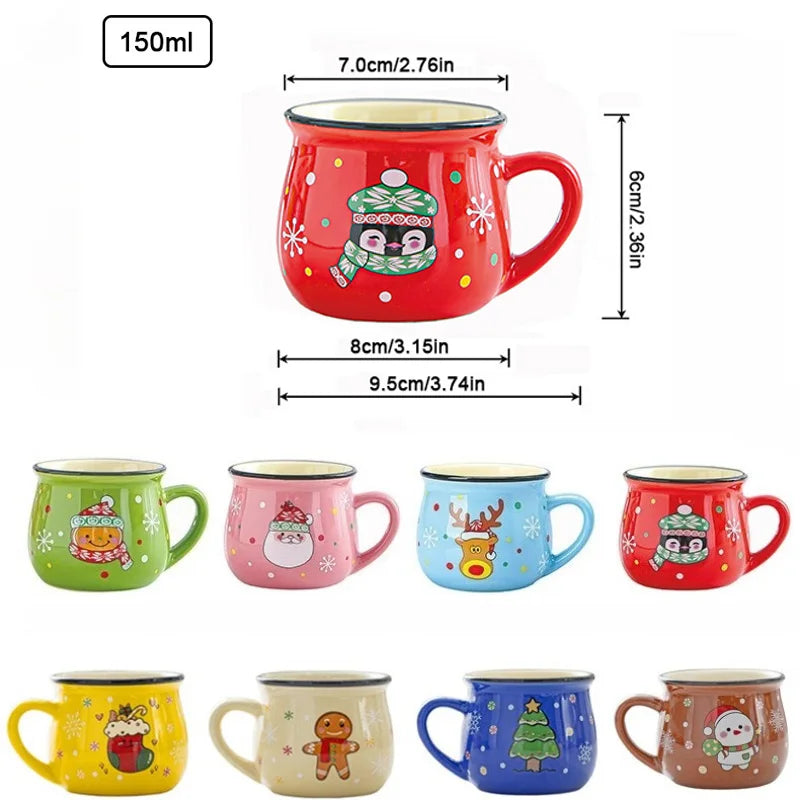 Ceramic Christmas Mugs Cartoon