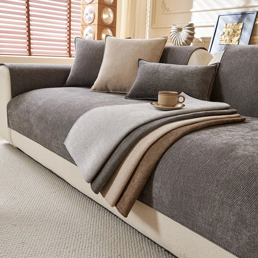 TwillEase – Minimalist Anti-Slip Sofa Cover
