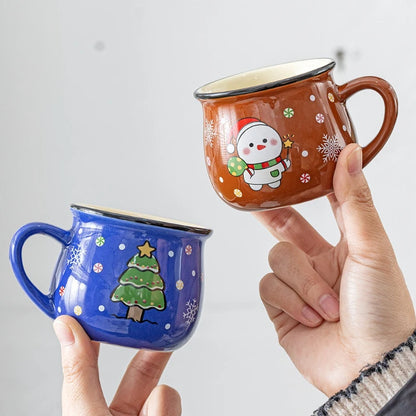 Ceramic Christmas Mugs Cartoon