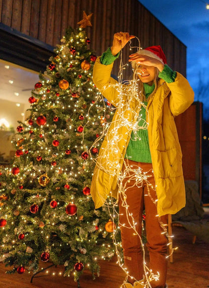 Solar Firecracker String Lights