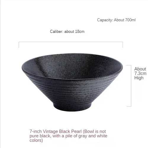Bamboo hat ceramic bowl