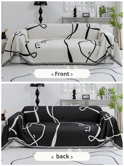 Urban Lines – Geometric Sofa Cover - Multi Purpose Use