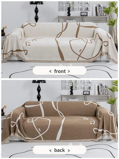Urban Lines – Geometric Sofa Cover - Multi Purpose Use
