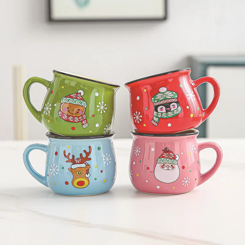 Ceramic Christmas Mugs Cartoon