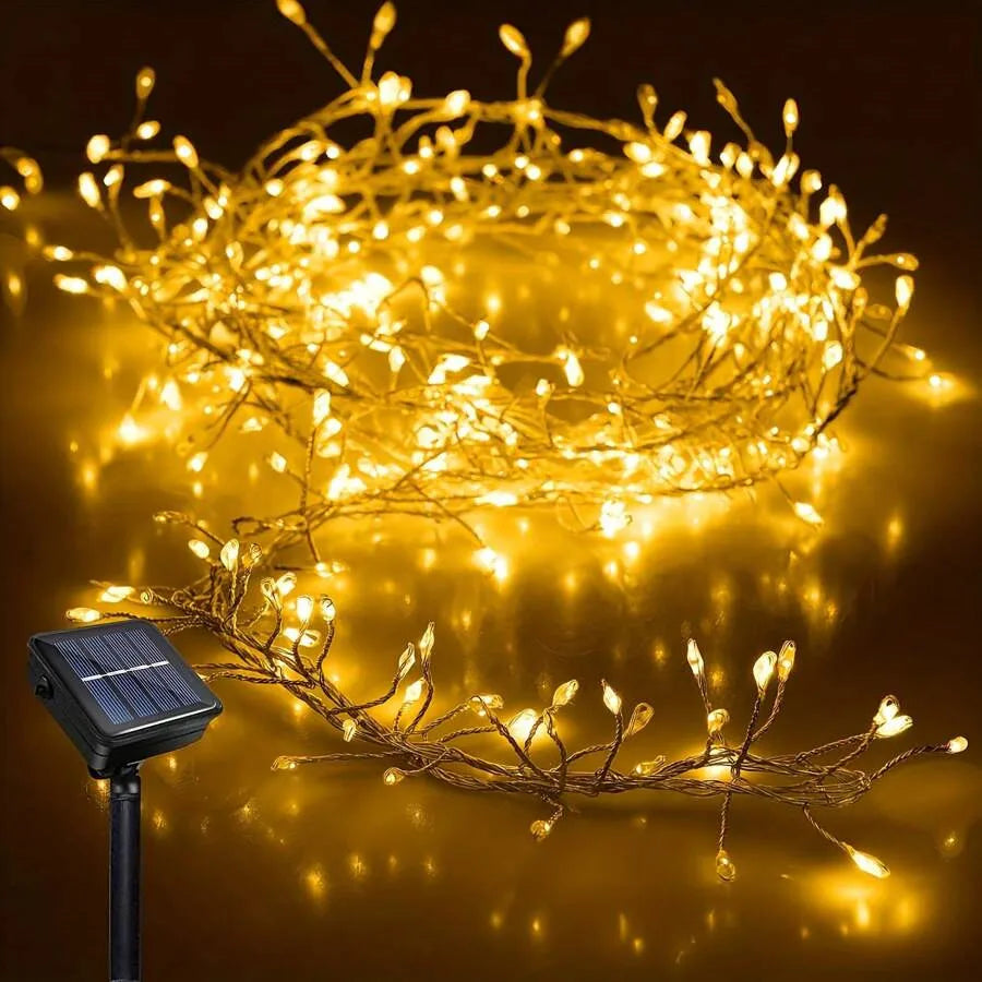 Solar Firecracker String Lights