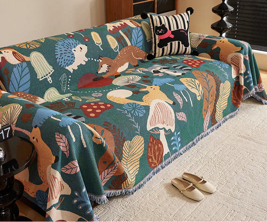 CozyShield – 3-Seater Knitted Sofa Cover