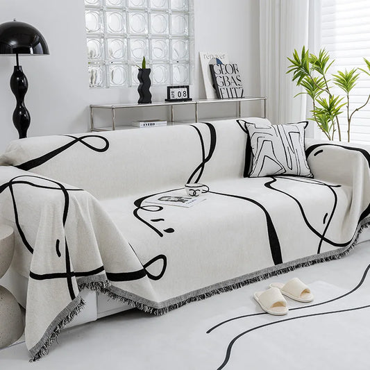 Urban Lines – Geometric Sofa Cover - Multi Purpose Use