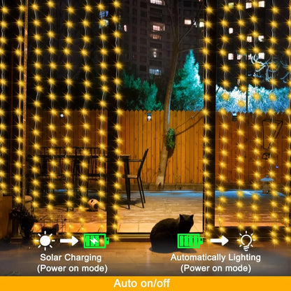 Solar LED Curtain Lights
