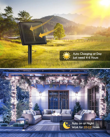 Solar Firecracker String Lights