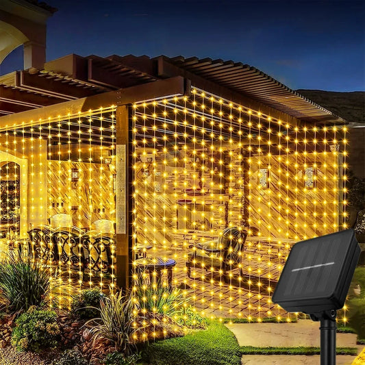 Solar LED Curtain Lights