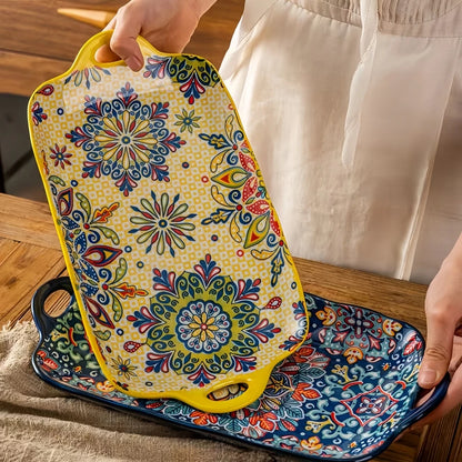 Bohemian style ceramic with handle