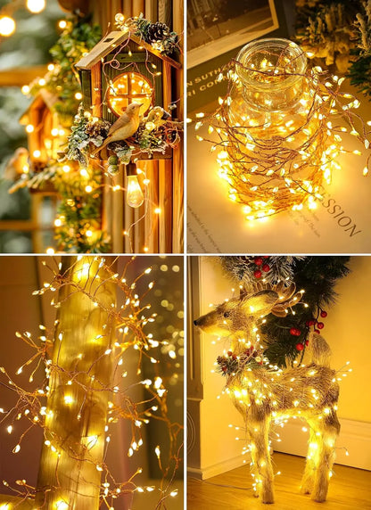 Solar Firecracker String Lights