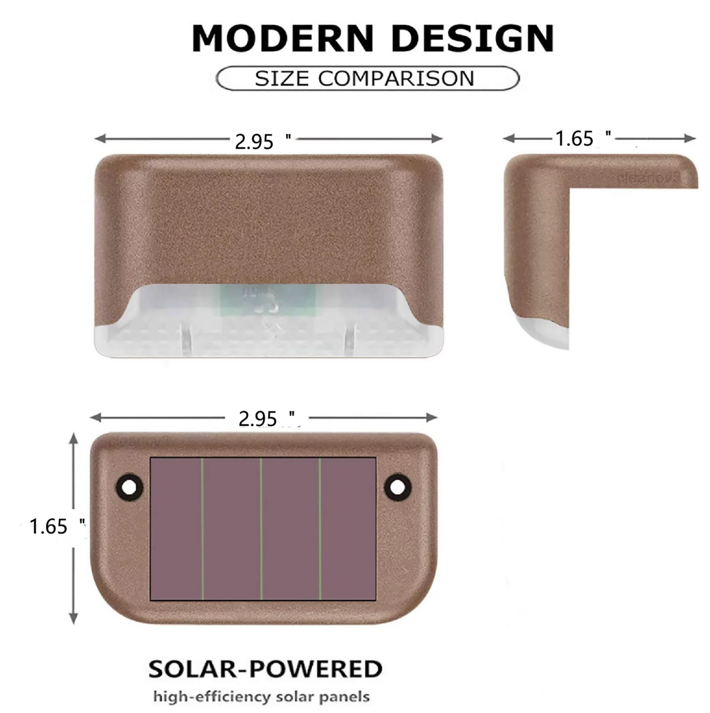 EcoSolar Fence Light