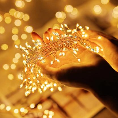 Solar Firecracker String Lights
