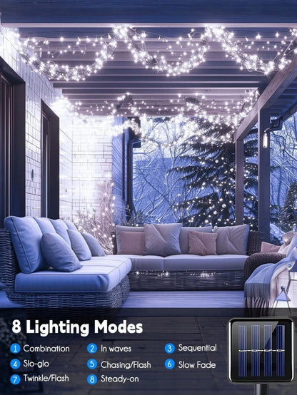 Solar Firecracker String Lights