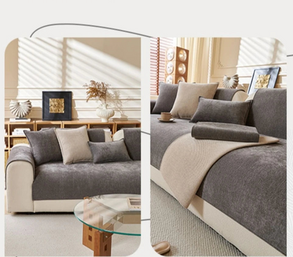 TwillEase – Minimalist Anti-Slip Sofa Cover