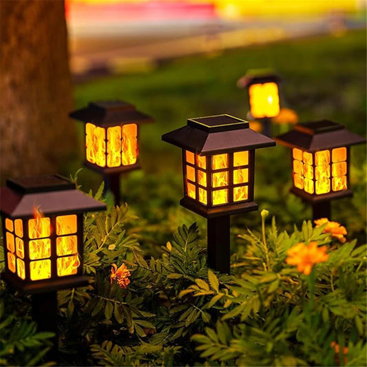 FlameGlow Solar Torch Lights