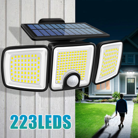 Solar Light With Dual PIR Motion Detector 3 Lighting